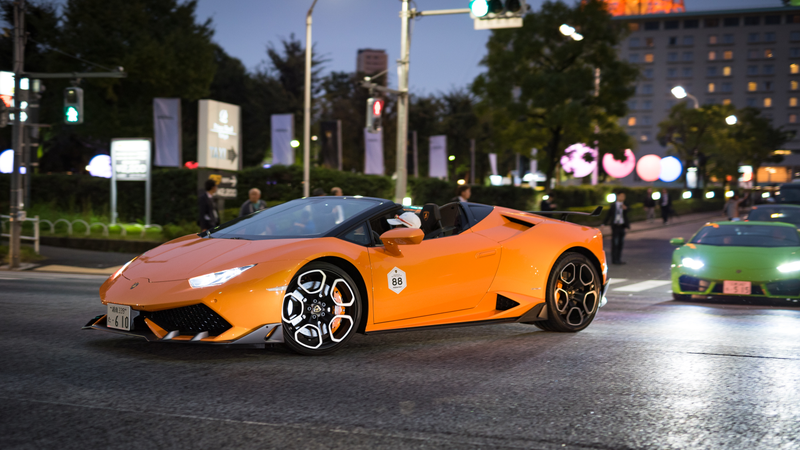 Illustration for article titled Japan's Lamborghini Day Is Delightfully Colorful